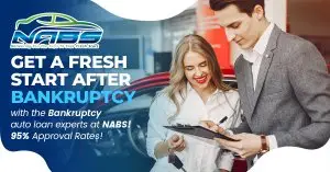 Yes. You can get into a late model car with bank financing even after Bankruptcy at NABS